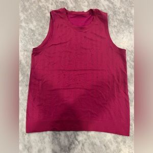 Lululemon tank with laser detail.